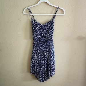 Hollister Navy Blue floral Romper